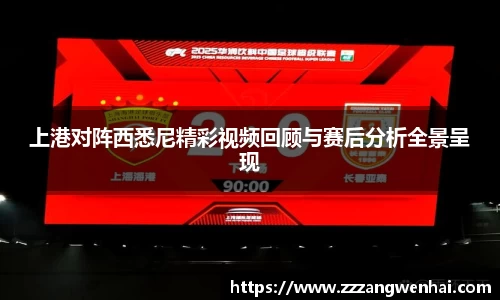 上港对阵西悉尼精彩视频回顾与赛后分析全景呈现